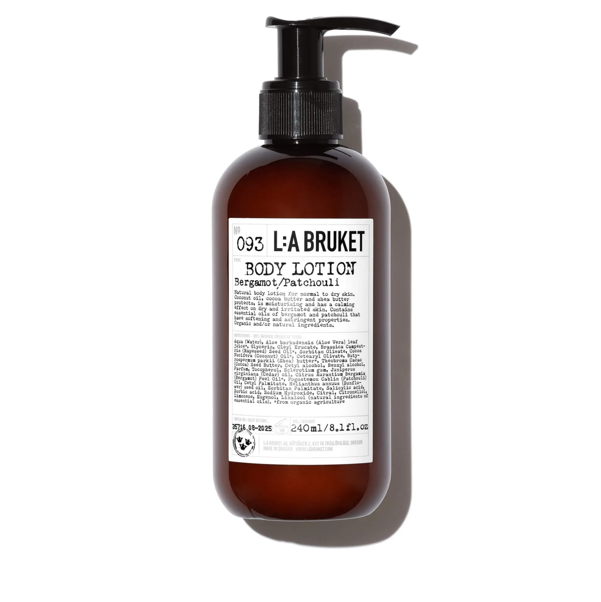 Body Lotion Lait Corps Bergamote Patchouli 093