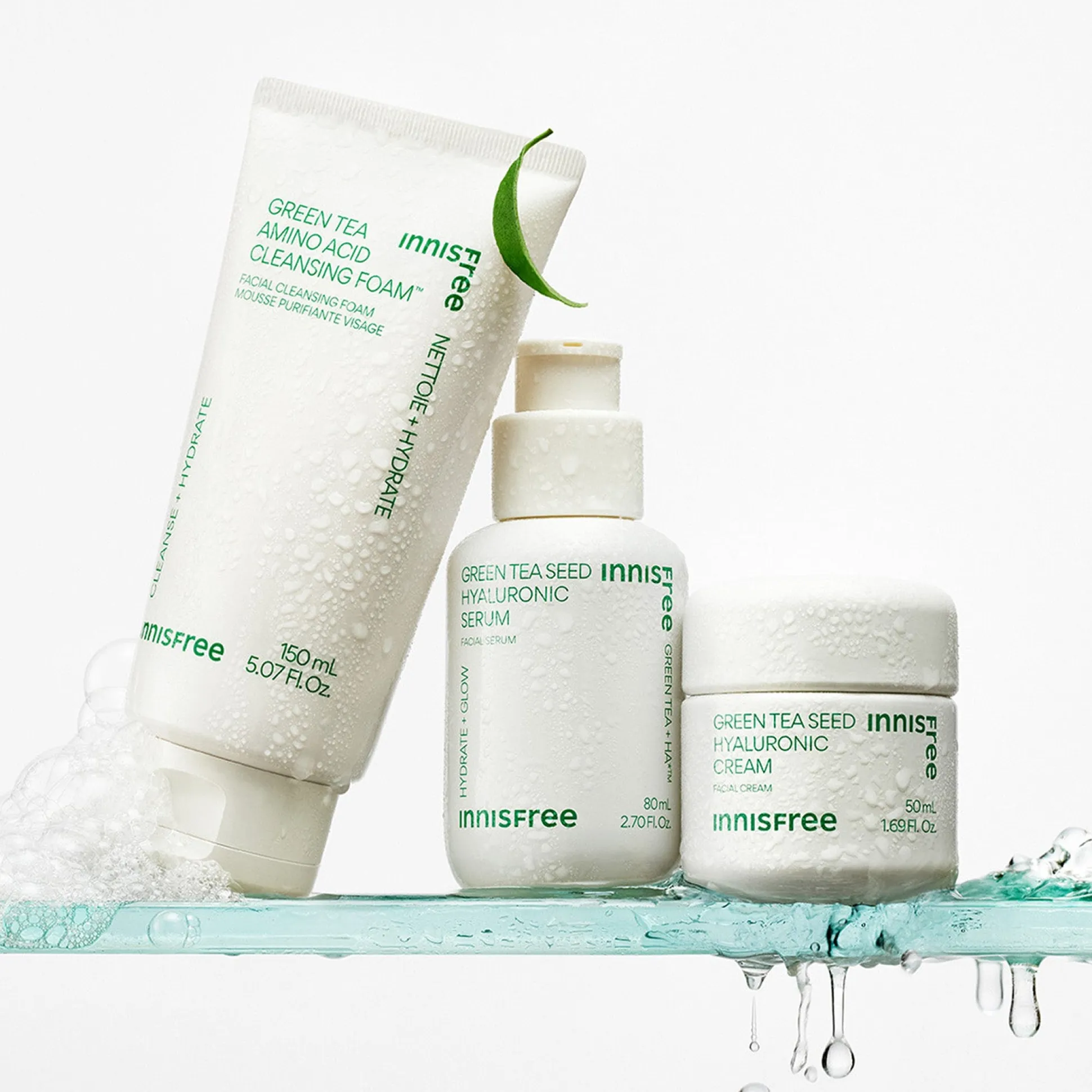 Green Tea Amino Acid Cleansing Foam Mousse Nettoyante