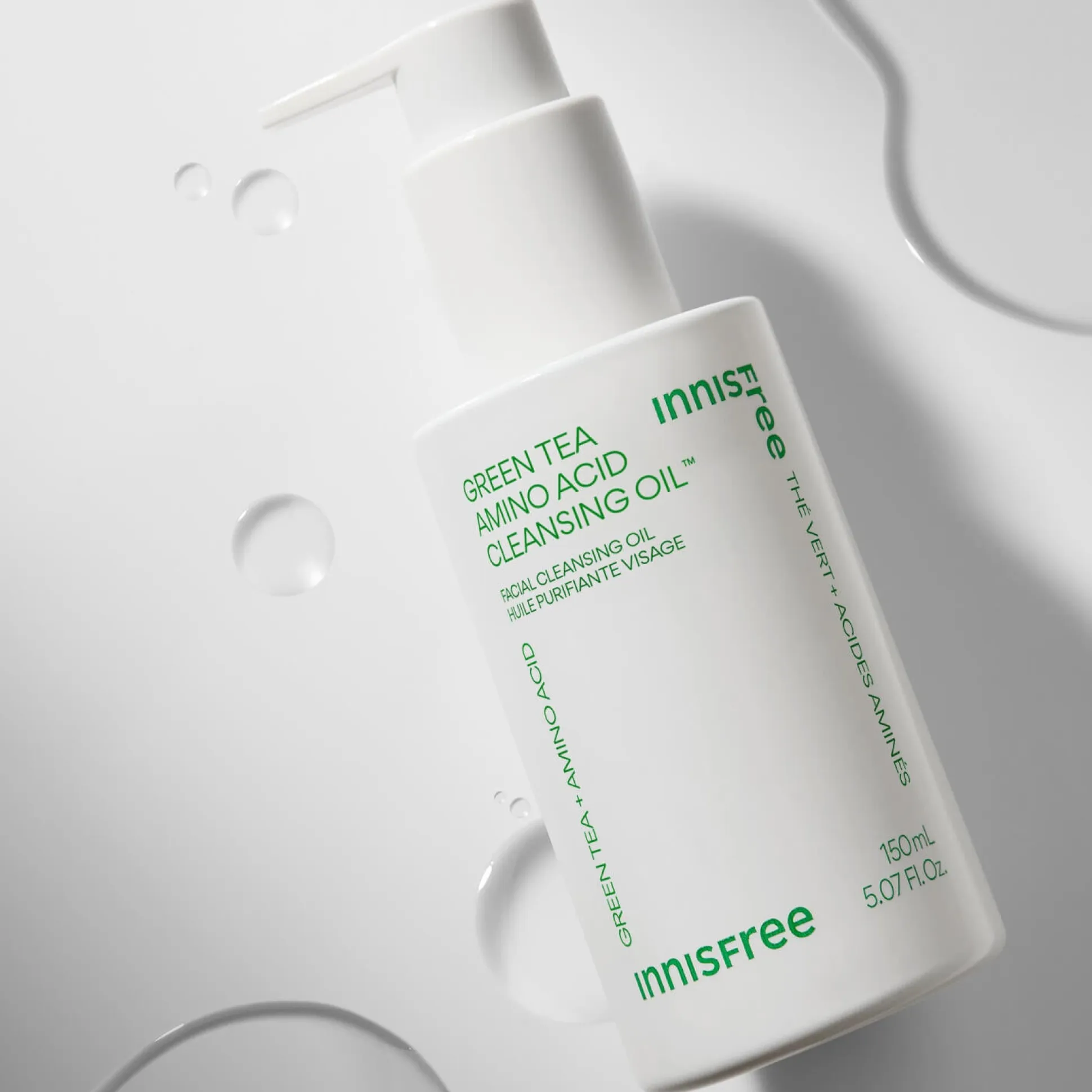 Green Tea Amino Acid Cleansing Gel Huile Démaquillante